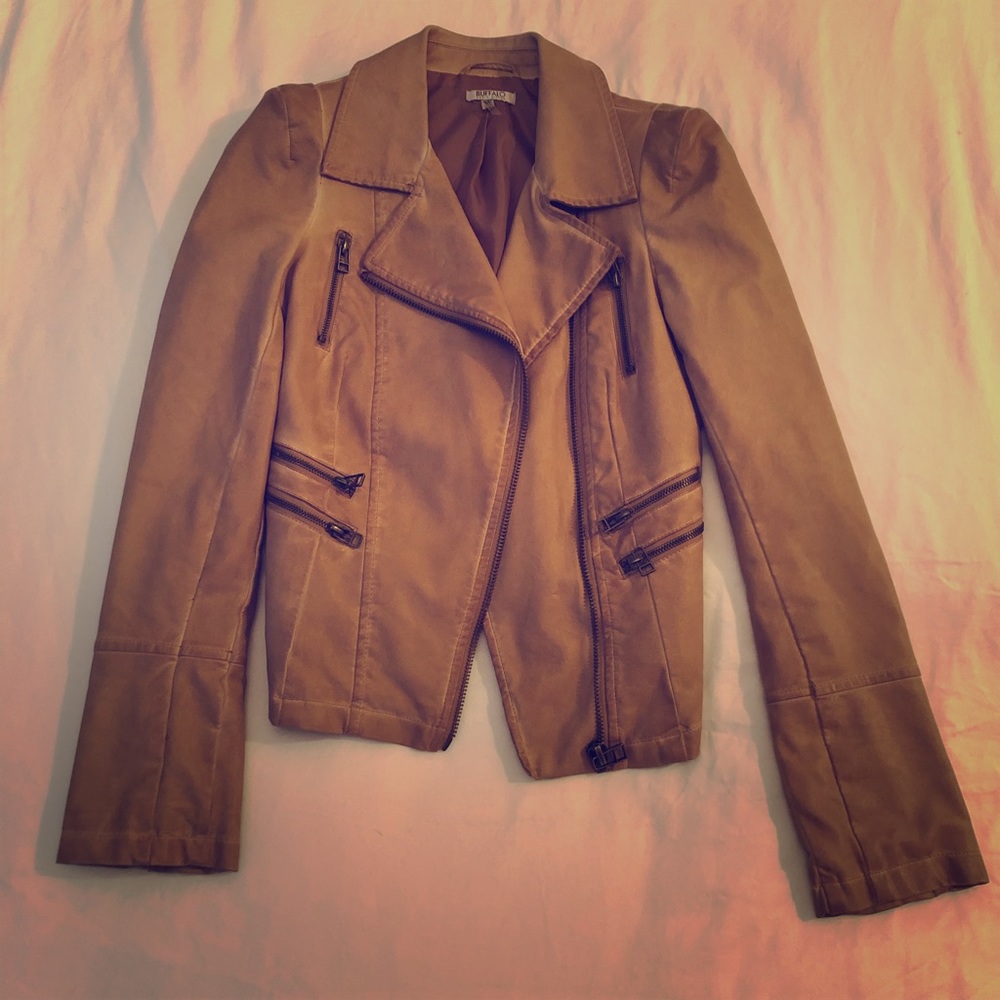 Buffalo faux leather moto jacket